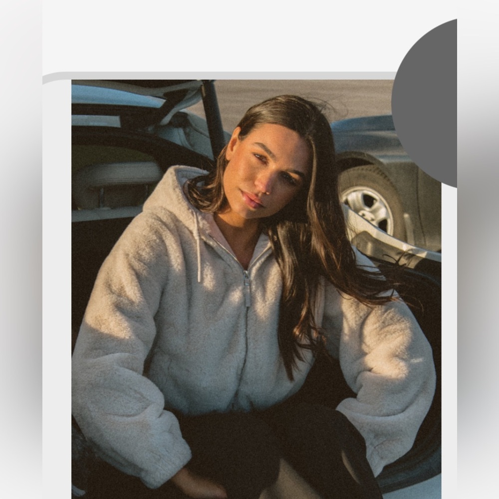 Harlow Cream Fleece Hoodie